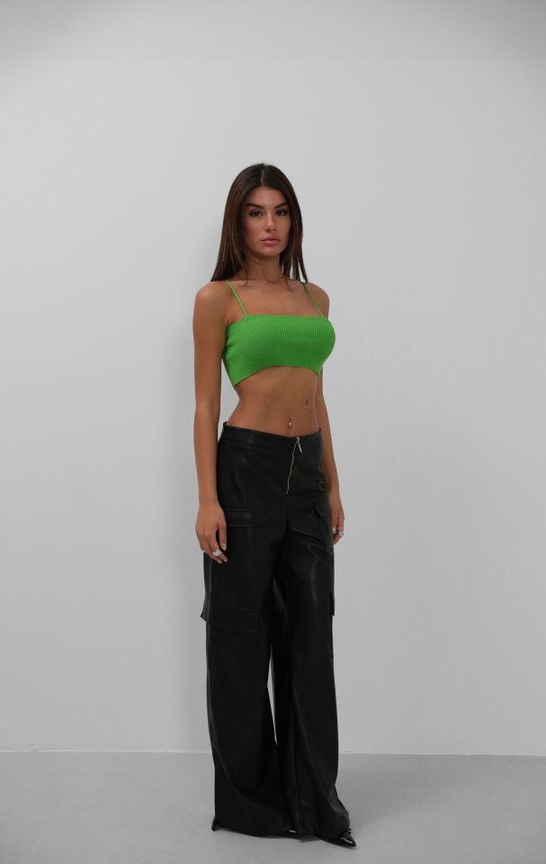 İnce Askılı Crop Top
