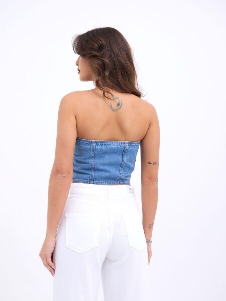 6991 KOT BLUZ-MAVİ