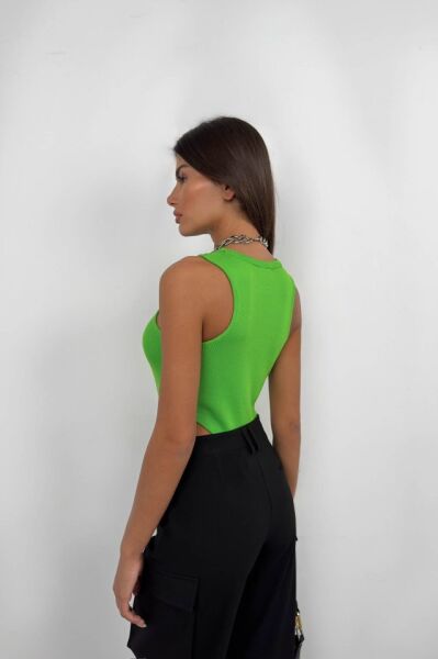 Pencere Detay Yüzücü Bodysuit