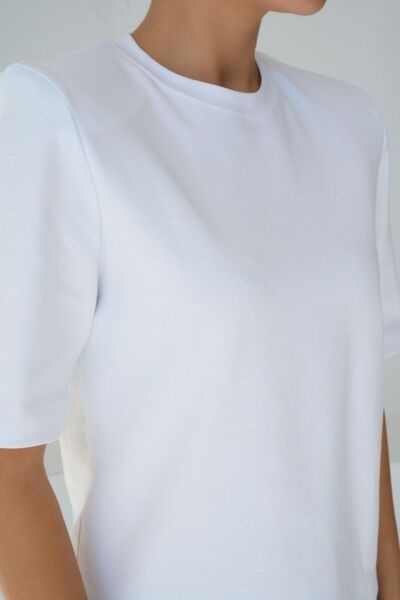 Kısa Kol T-Shirt - Beyaz