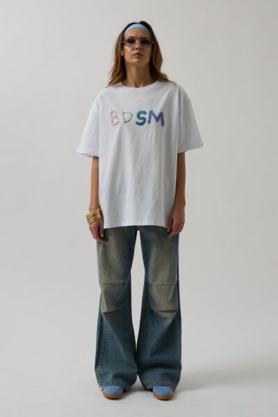 Sırt Ve Ön Baskılı Oversize T-Shirt