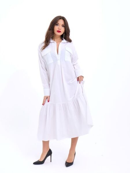 5855 ELBİSE-BEYAZ
