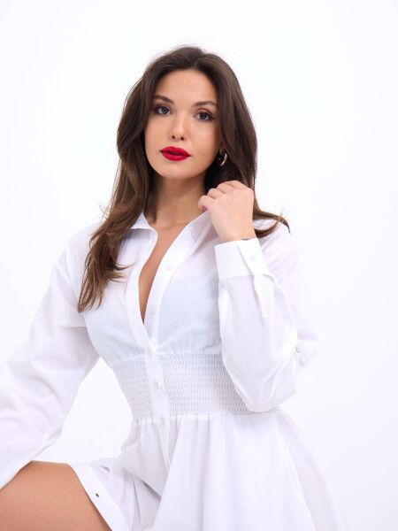 6851 ELBİSE-BEYAZ