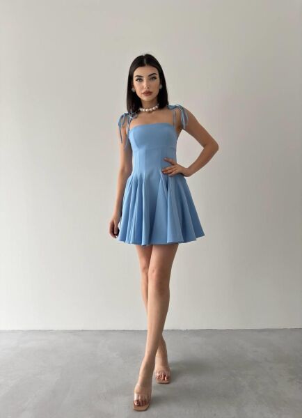 Clara Askılı Mini Elbise