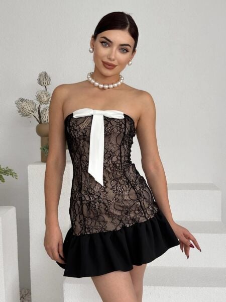 Vencover Straplez Elbise