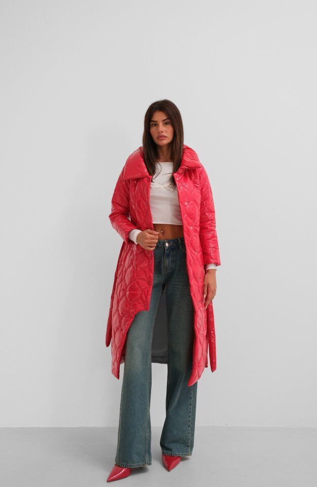 Kemerli Rugan Şişme Maxi Mont