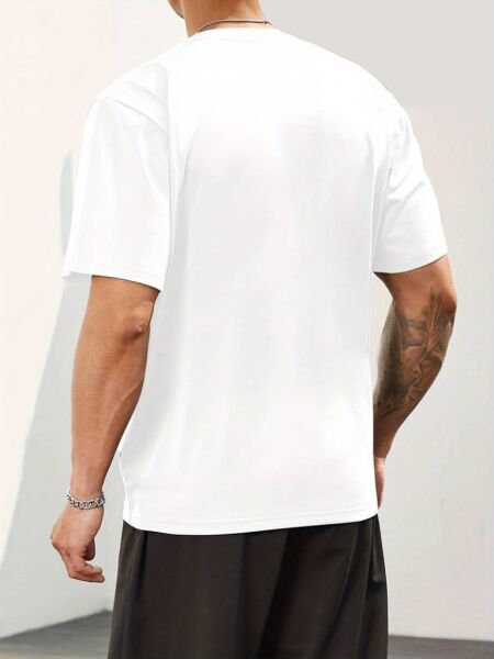 Erkek Milano Baskılı Süprem T-shirt