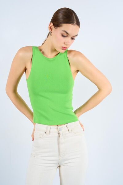 Halter Yaka Ribana Atlet - Yeşil