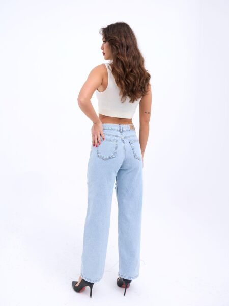 6491 DENİM WIDE LEG-AÇIK MAVİ