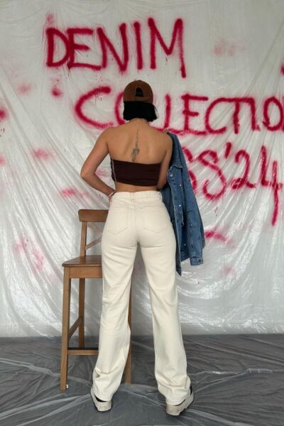 Bej Straightmania Jeans Pantolon