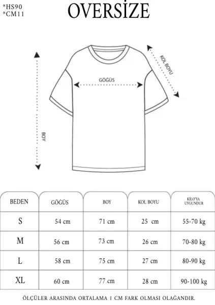 Unisex Basic Bisiklet Yaka Oversize T-Shirt - Gri