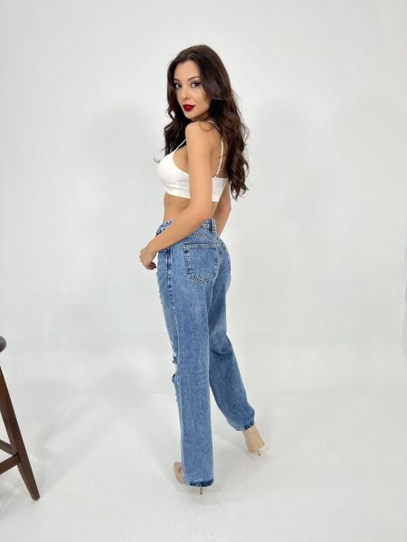 6830 DENİM LOW WAIST-MAVİ